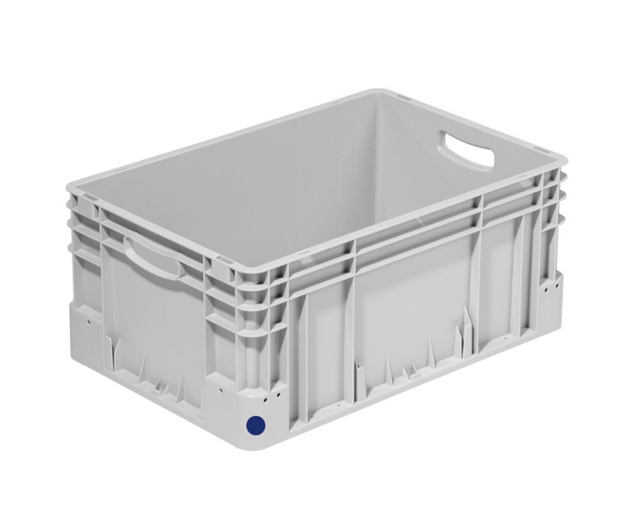 Přepravka Silverline 2772/000300 modrá, OÚ, uzavřená, 2 držáky etiket